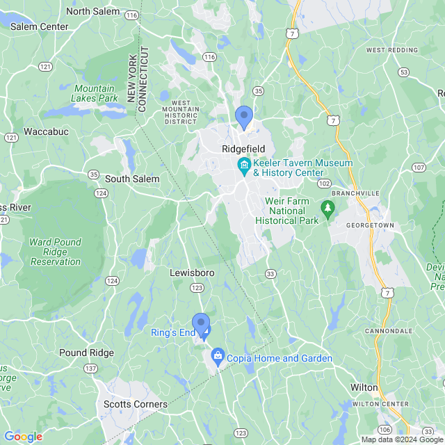 Map of veterinarians in South Salem, NY