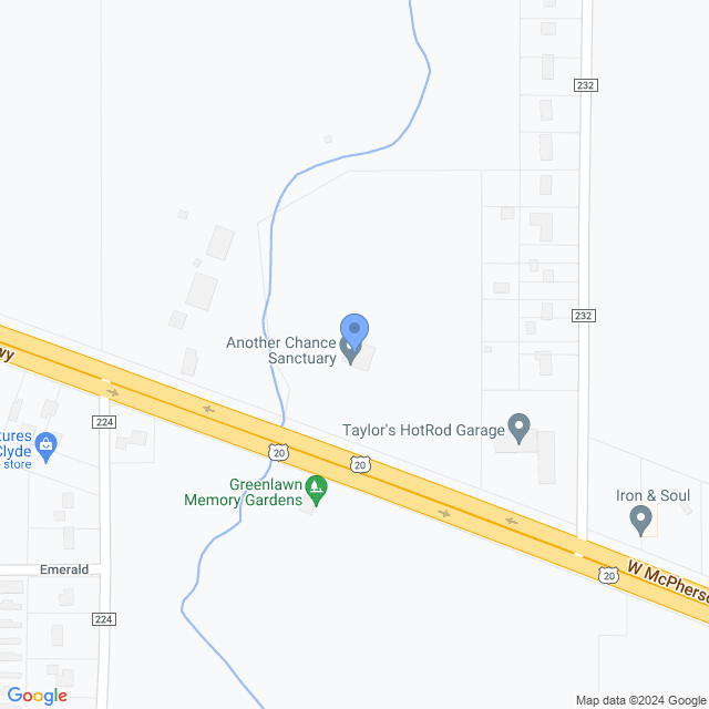 Map of veterinarians in Clyde, OH