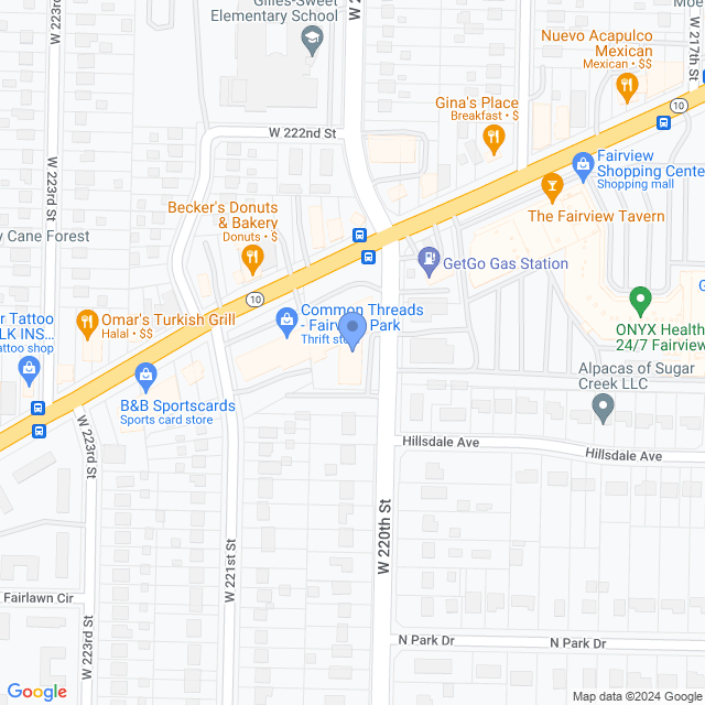Map of veterinarians in Fairview Park, OH