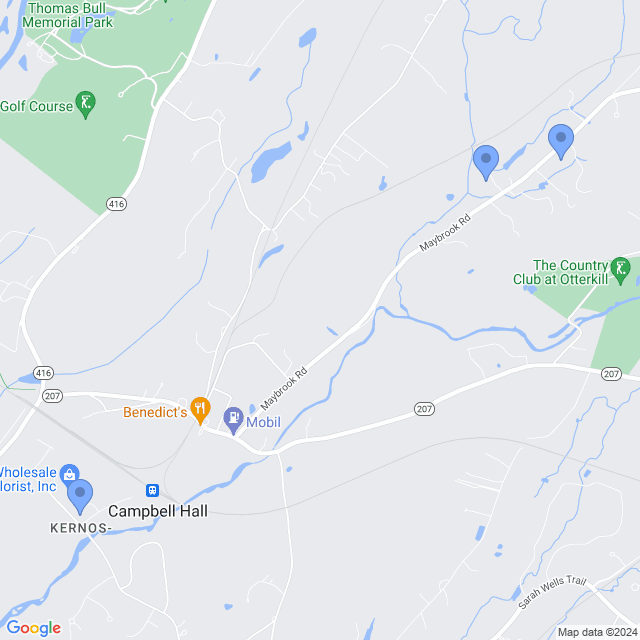 Map of veterinarians in Campbell Hall, NY