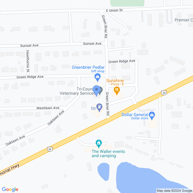 Map of veterinarians in Earlville, IL