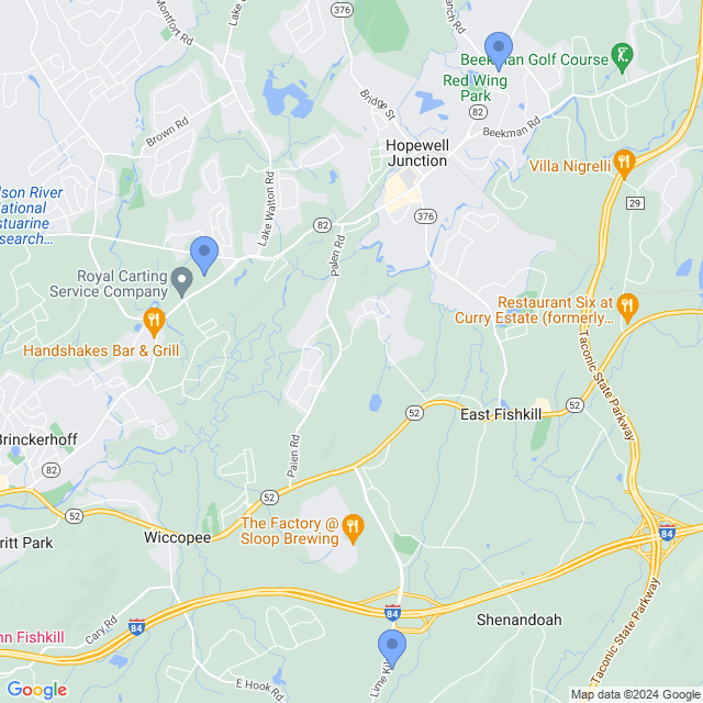 Map of veterinarians in Hopewell Jct, NY