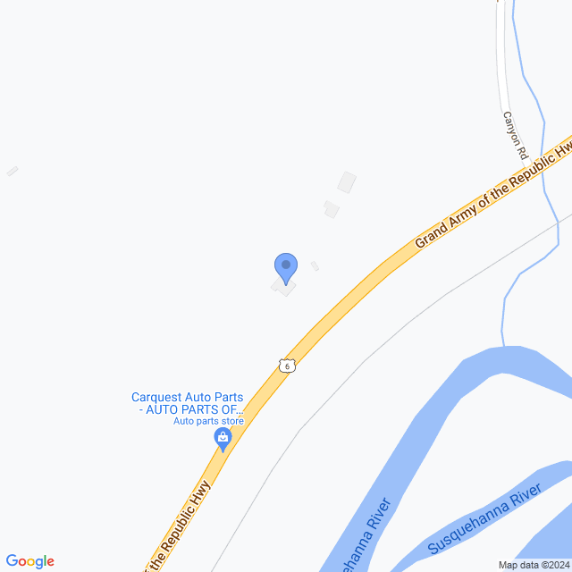 Map of veterinarians in Wyalusing, PA