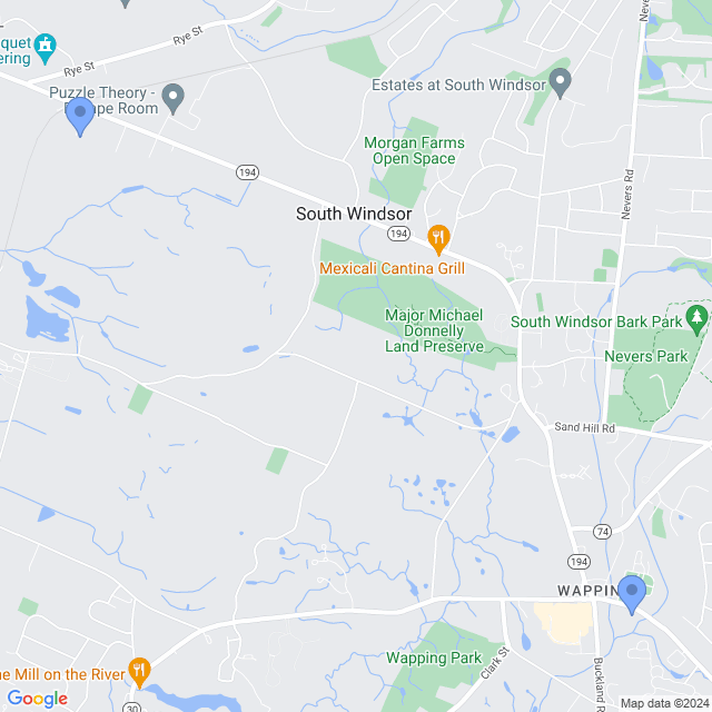 Map of veterinarians in South Windsor, CT