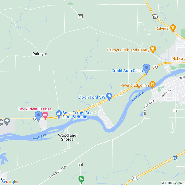 Map of veterinarians in Dixon, IL