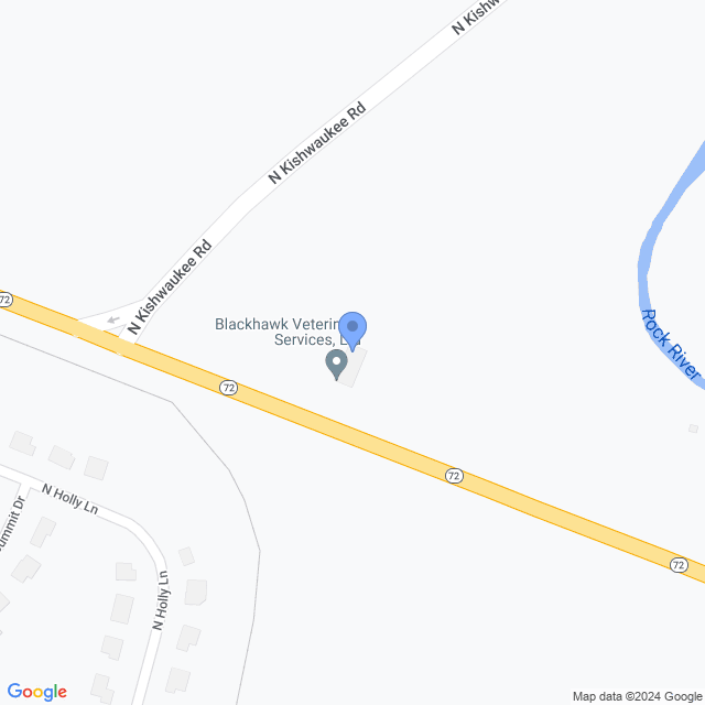 Map of veterinarians in Byron, IL
