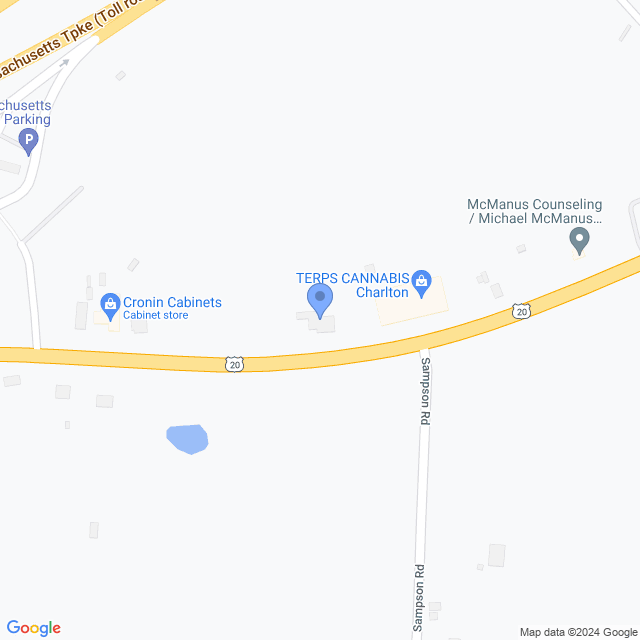 Map of veterinarians in Charlton, MA