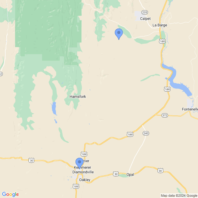 Map of veterinarians in Kemmerer, WY