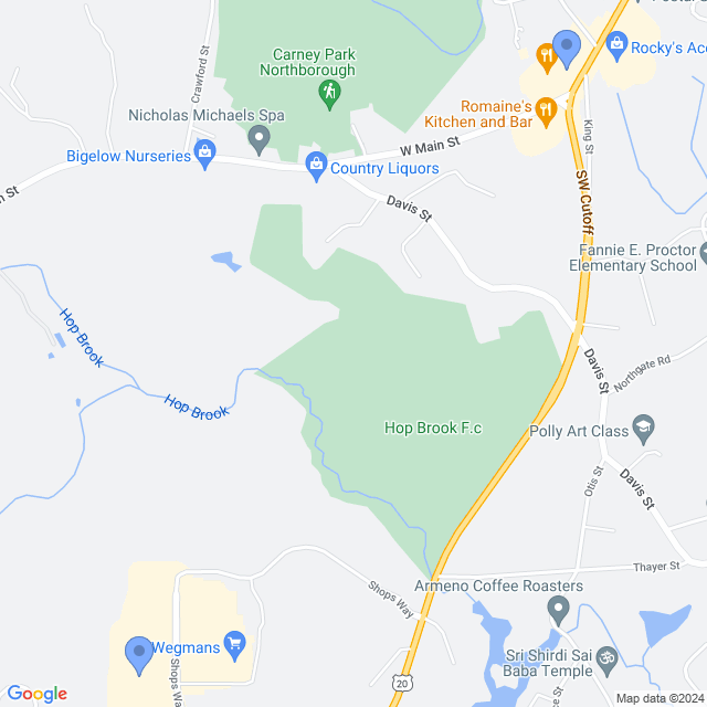 Map of veterinarians in Northborough, MA