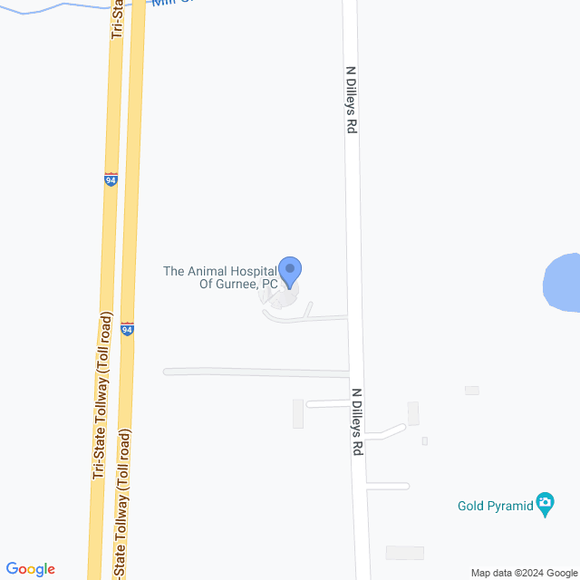 Map of veterinarians in Wadsworth, IL