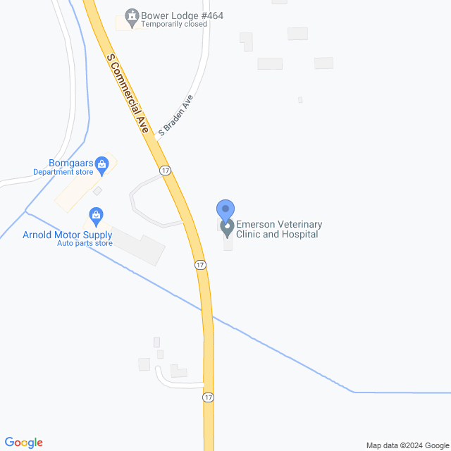 Map of veterinarians in Eagle Grove, IA