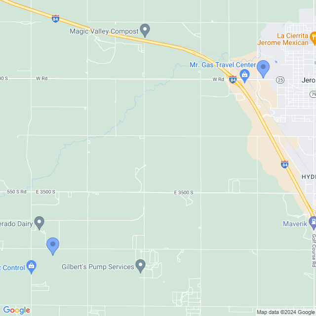 Map of veterinarians in Jerome, ID