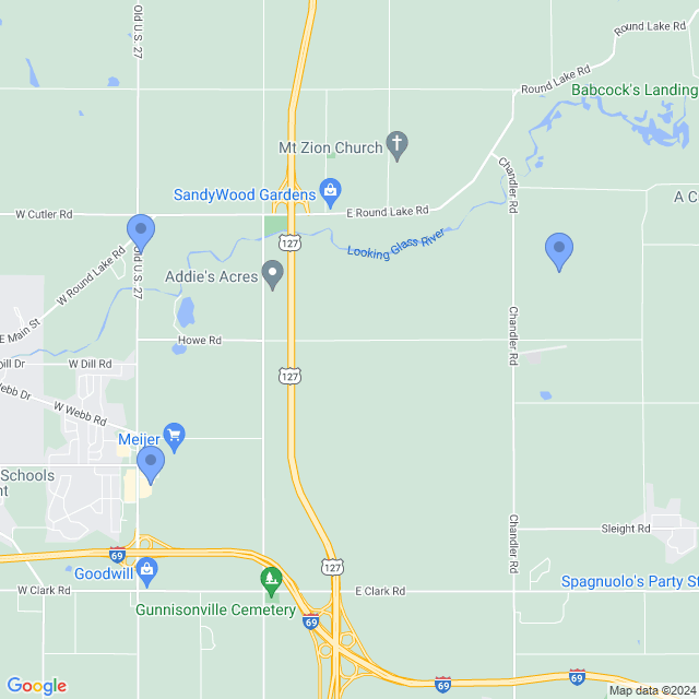 Map of veterinarians in Dewitt, MI