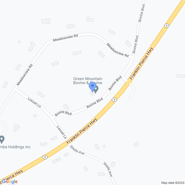 Map of veterinarians in W Chesterfield, NH