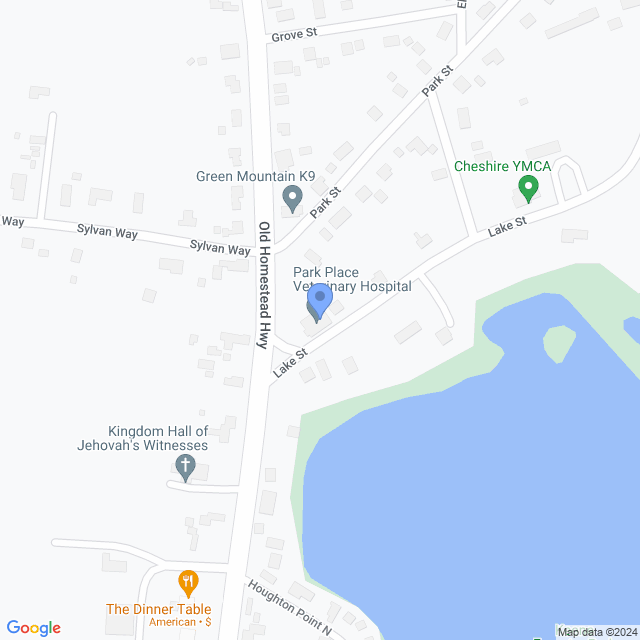 Map of veterinarians in North Swanzey, NH