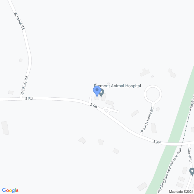 Map of veterinarians in Fremont, NH