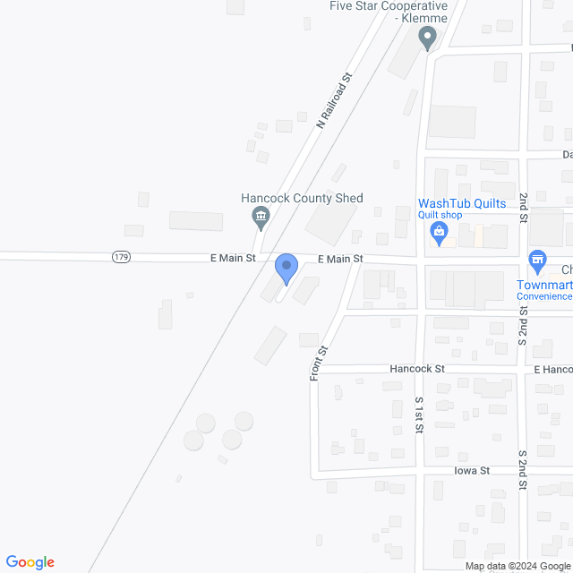 Map of veterinarians in Klemme, IA