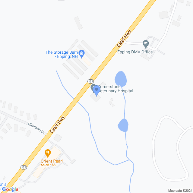 Map of veterinarians in Epping, NH