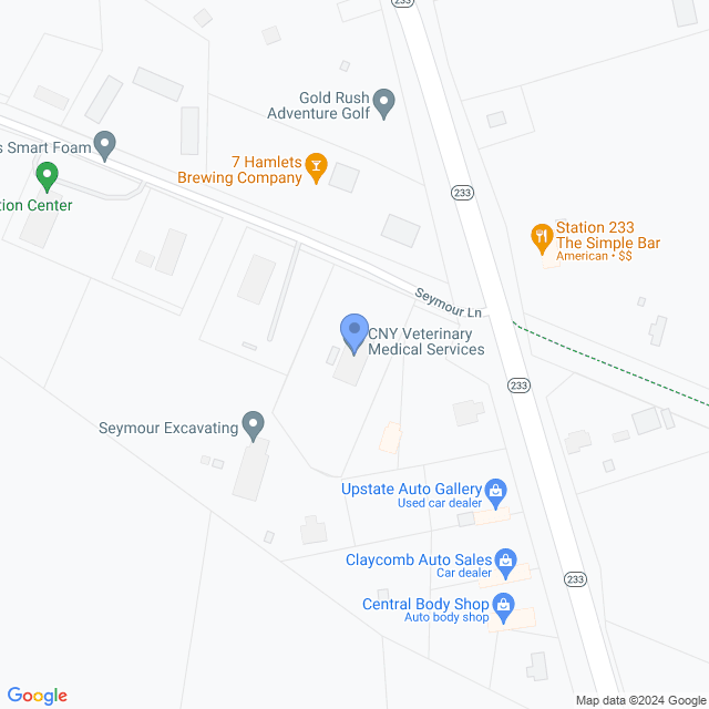 Map of veterinarians in Westmoreland, NY
