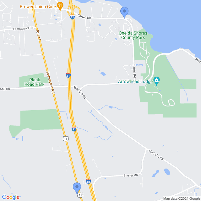 Map of veterinarians in Brewerton, NY