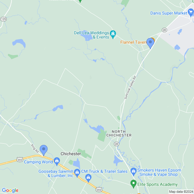 Map of veterinarians in Chichester, NH