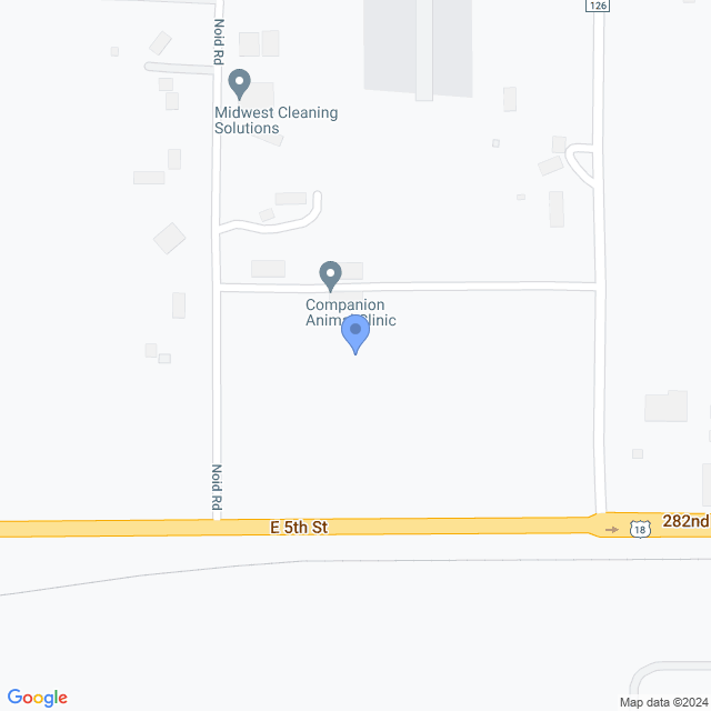 Map of veterinarians in Canton, SD
