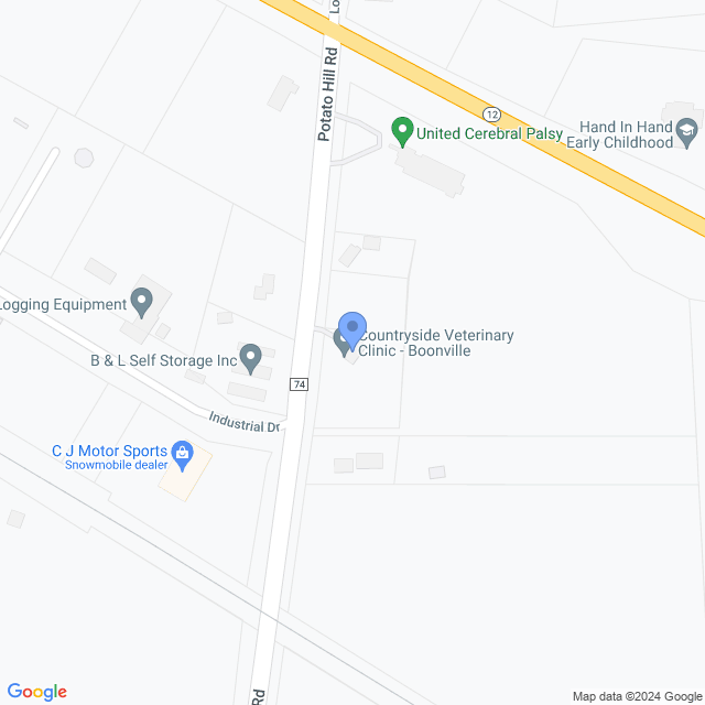 Map of veterinarians in Boonville, NY