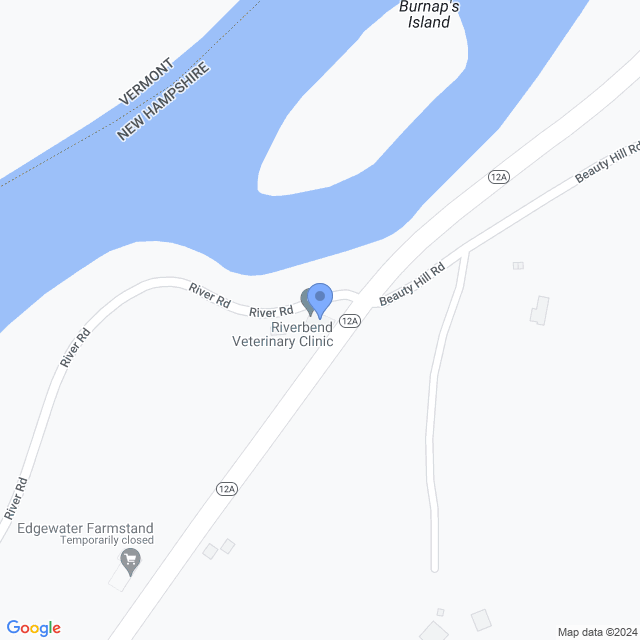 Map of veterinarians in Plainfield, NH