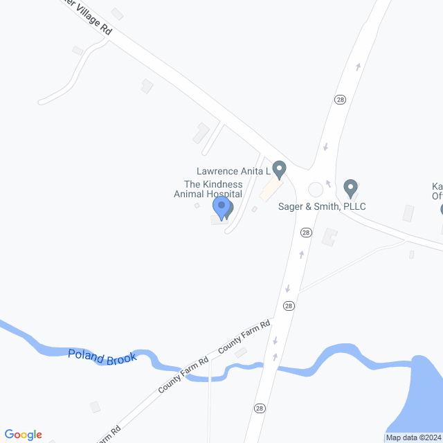 Map of veterinarians in Ossipee, NH