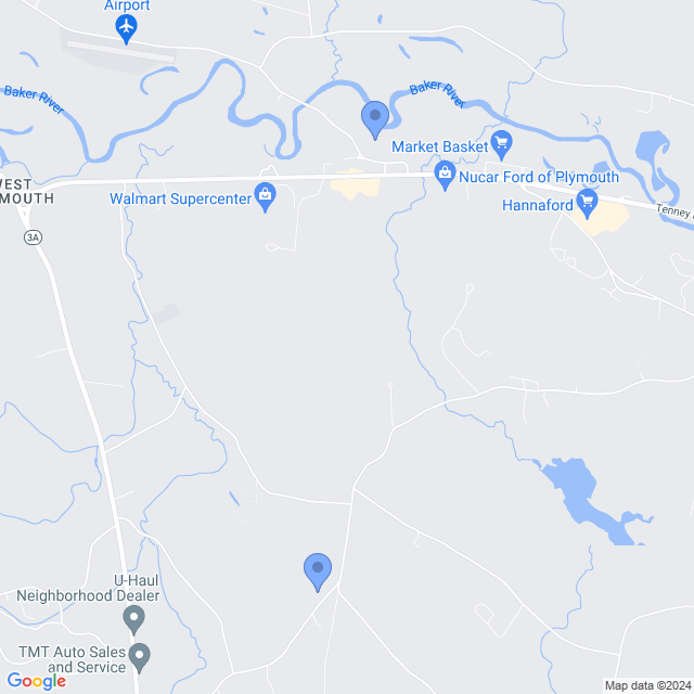 Map of veterinarians in Plymouth, NH