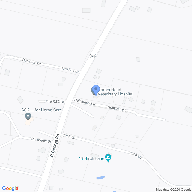 Map of veterinarians in South Thomaston, ME