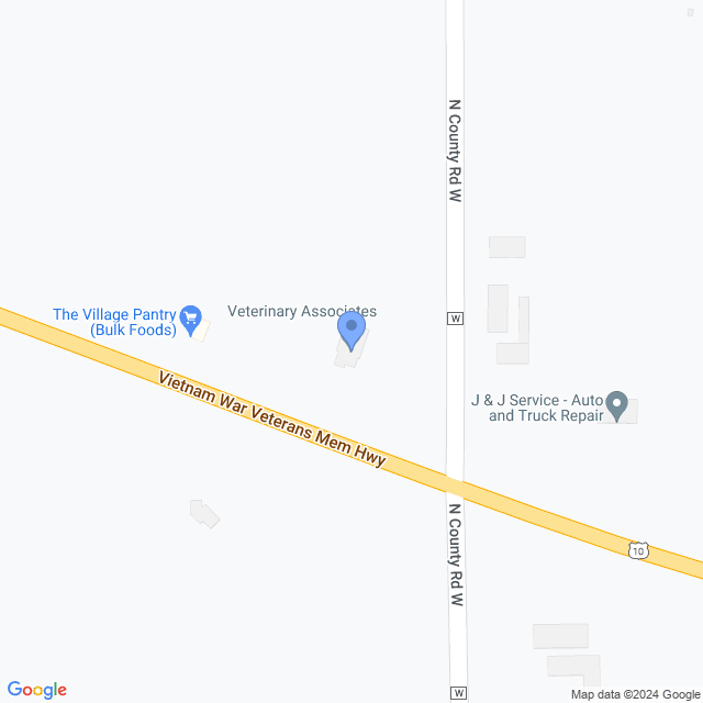 Map of veterinarians in Reedsville, WI