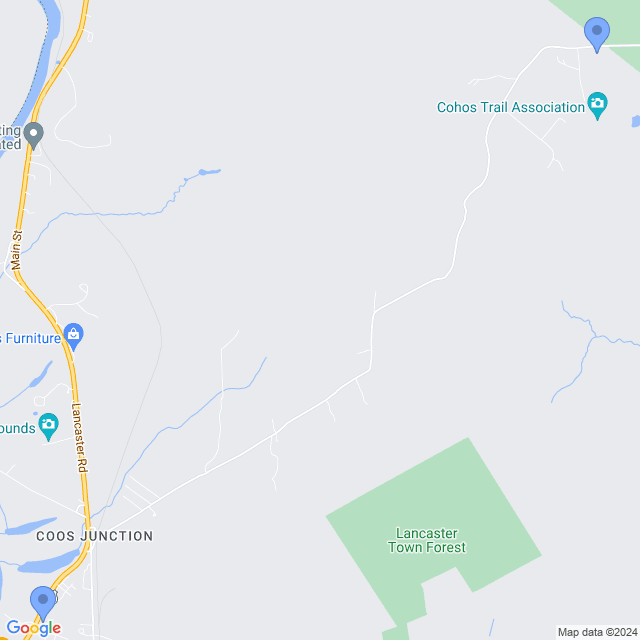 Map of veterinarians in Lancaster, NH