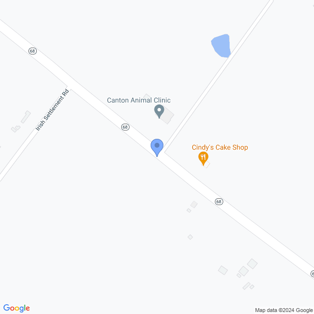 Map of veterinarians in Canton, NY