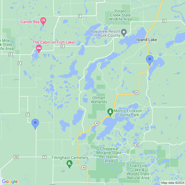 Map of veterinarians in New Auburn, WI