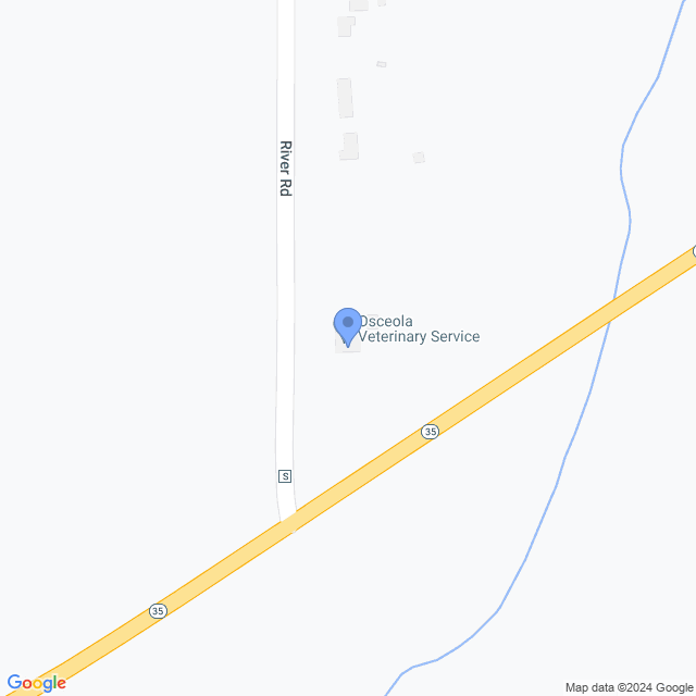 Map of veterinarians in Osceola, WI