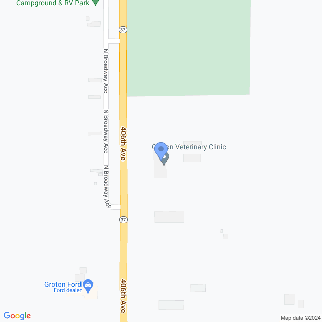 Map of veterinarians in Groton, SD