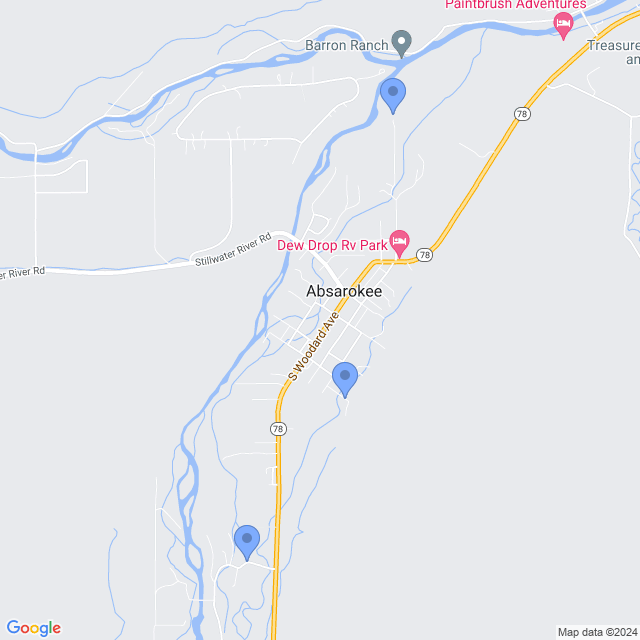 Map of veterinarians in Absarokee, MT
