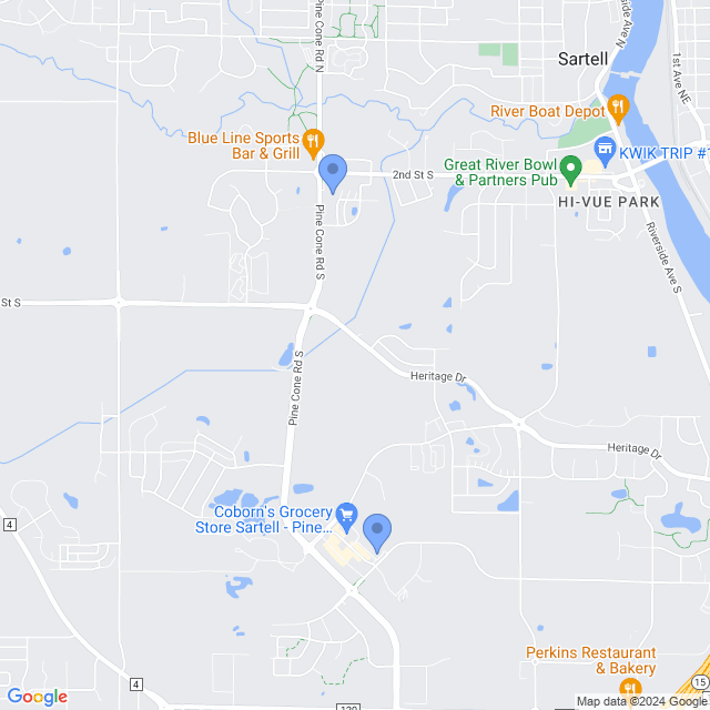 Map of veterinarians in Sartell, MN