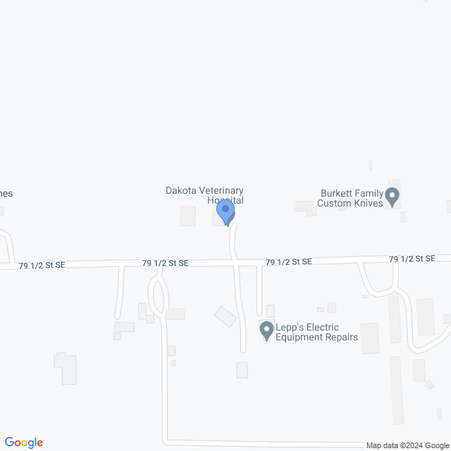Map of veterinarians in Wahpeton, ND