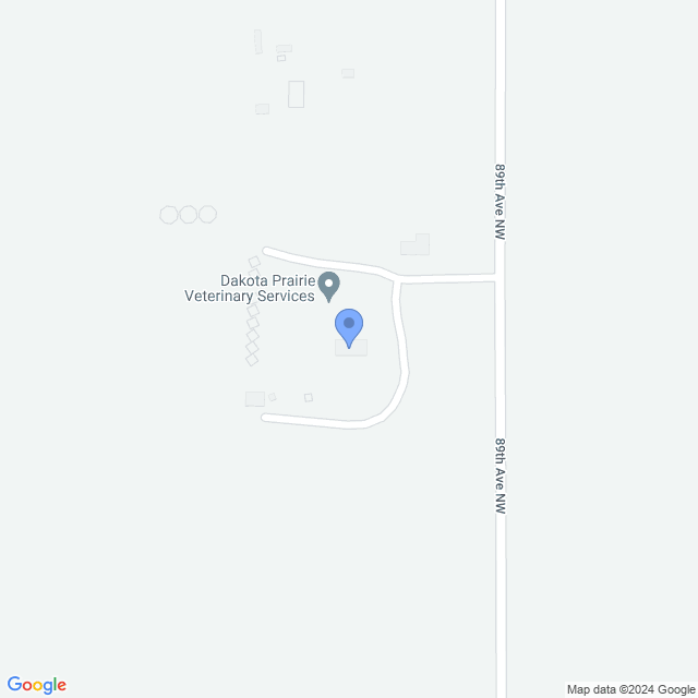 Map of veterinarians in New Town, ND