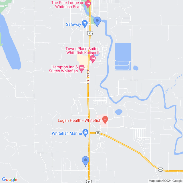 Map of veterinarians in Whitefish, MT