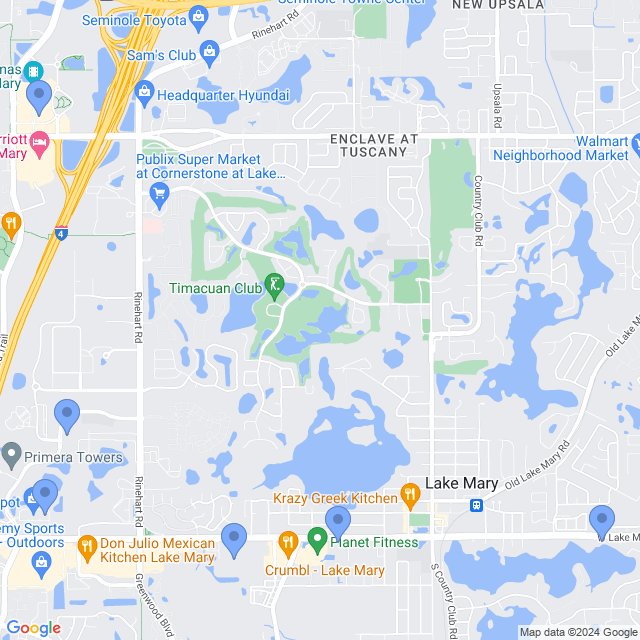 Map of veterinarians in Lake Mary, FL