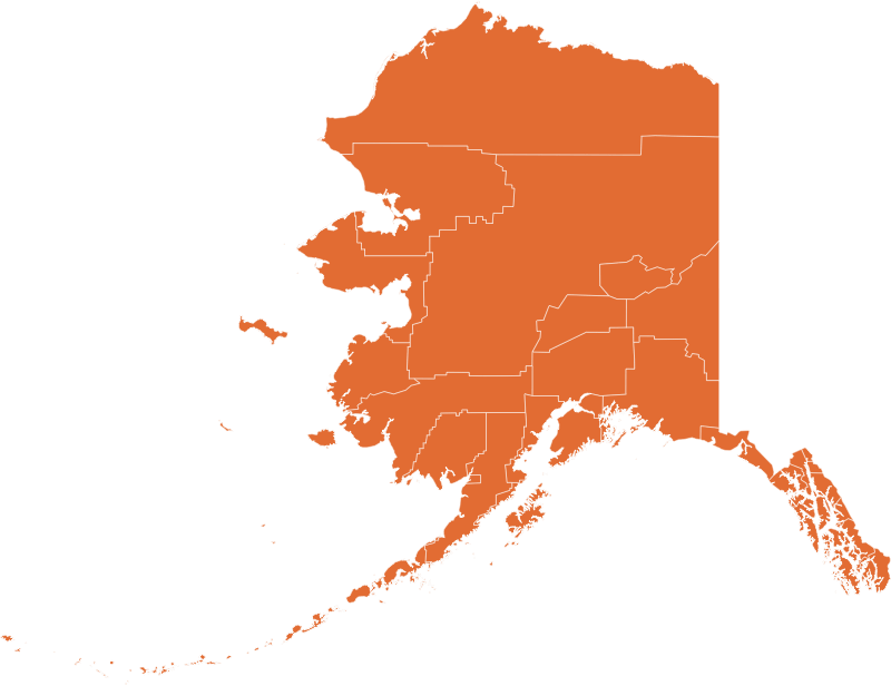 A map of Alaska