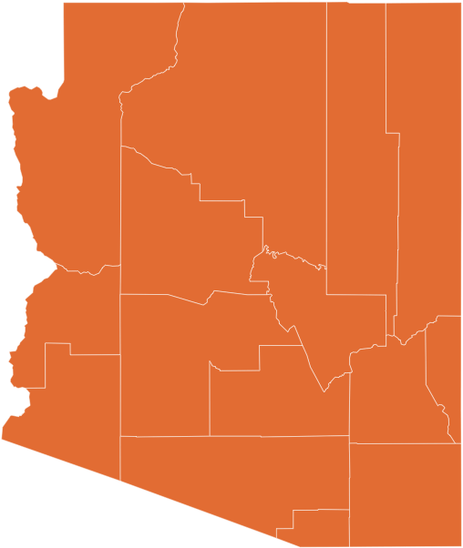 A map of Arizona