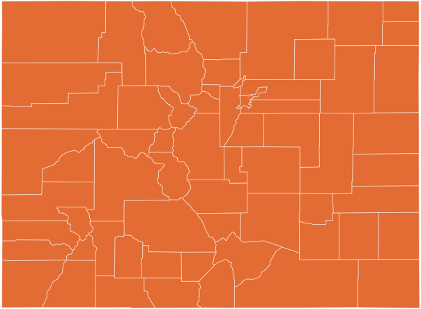 A map of Colorado