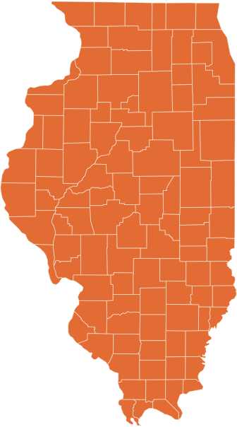 A map of Illinois