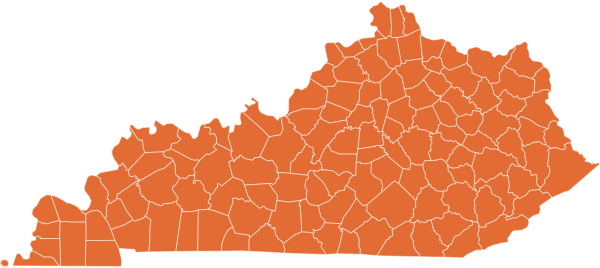 A map of Kentucky