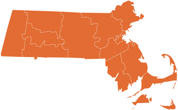 A map of Massachusetts