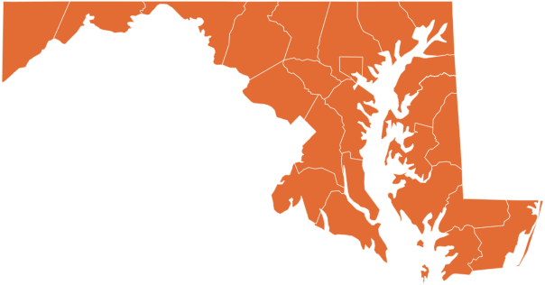 A map of Maryland